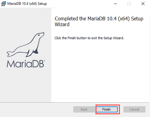 Install MariaDB Windows step 8