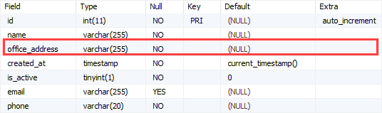 MariaDB alter table rename column