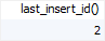 mariadb insert example with last_insert_id